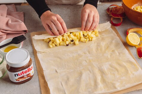 Apfelstrudel mit nutella® - Schritt 2