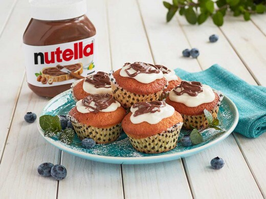 Cupcakes mit Zuckerguss und nutella®