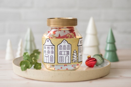 nutella®-Glas - DIY Adventskalender