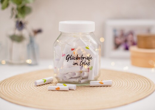 Deine Glückbriefe im nutella® Glass