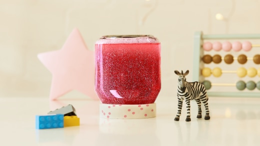 nutella®-Glas - DIY Glitzerglas basteln