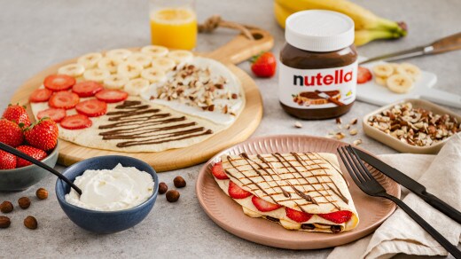 Rezept -Süßes Naanbrot mit nutella®