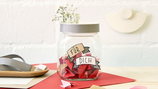 nutella®-Glas - DIY Muttertagsgeschenk basteln