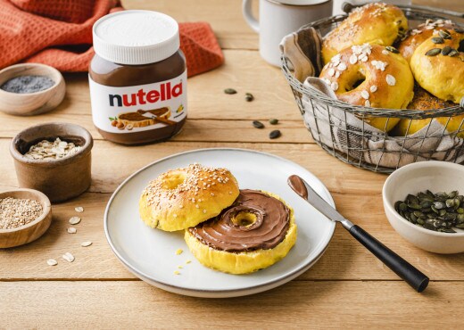 Rezept - nutella - Bagel mit nutella® 
