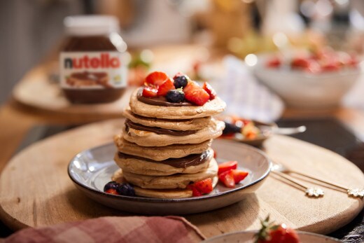 nutella® Rezepte - Pancakes mit Beeren-Chutney und nutella®