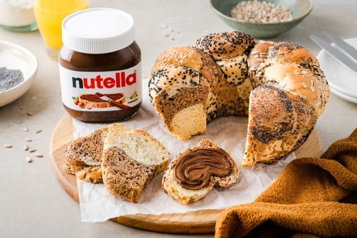 Zupfbrot mit nutella® 