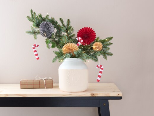 Zuckerstangen Vase DIY