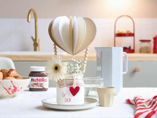 DIY - nutella - Herzluftballon