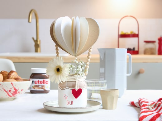 DIY - nutella - Herzluftballon