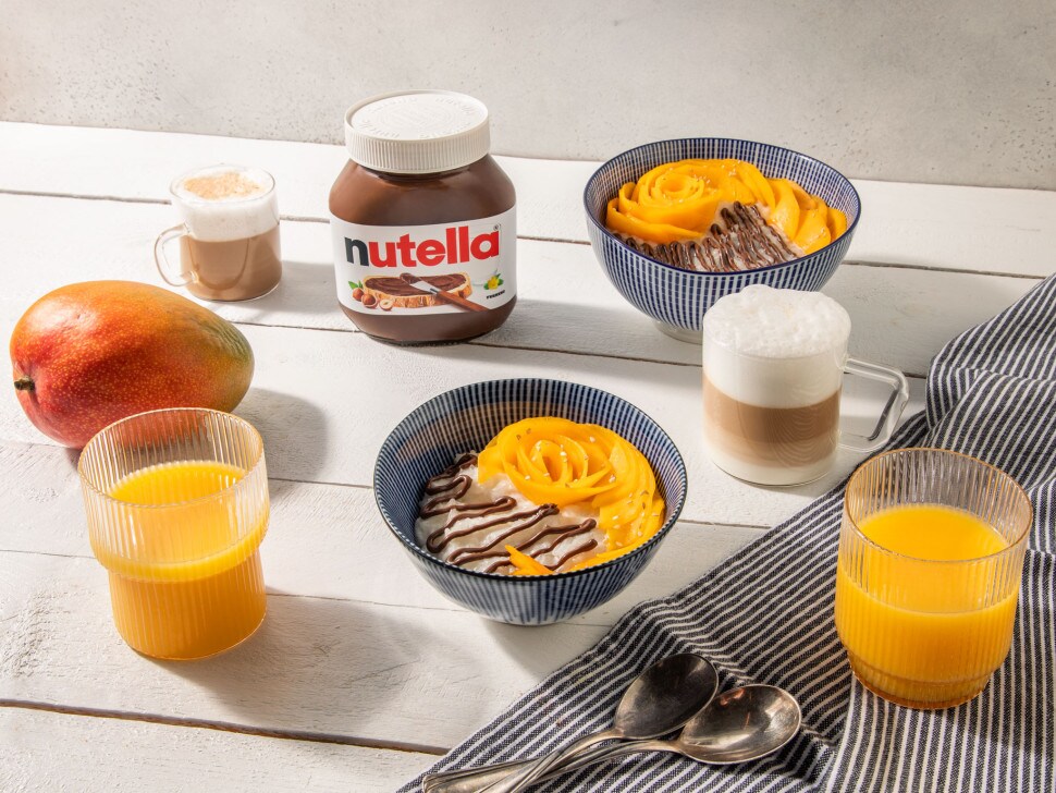 nutella® Rezepte - Mango-Sticky-Rice mit nutella®