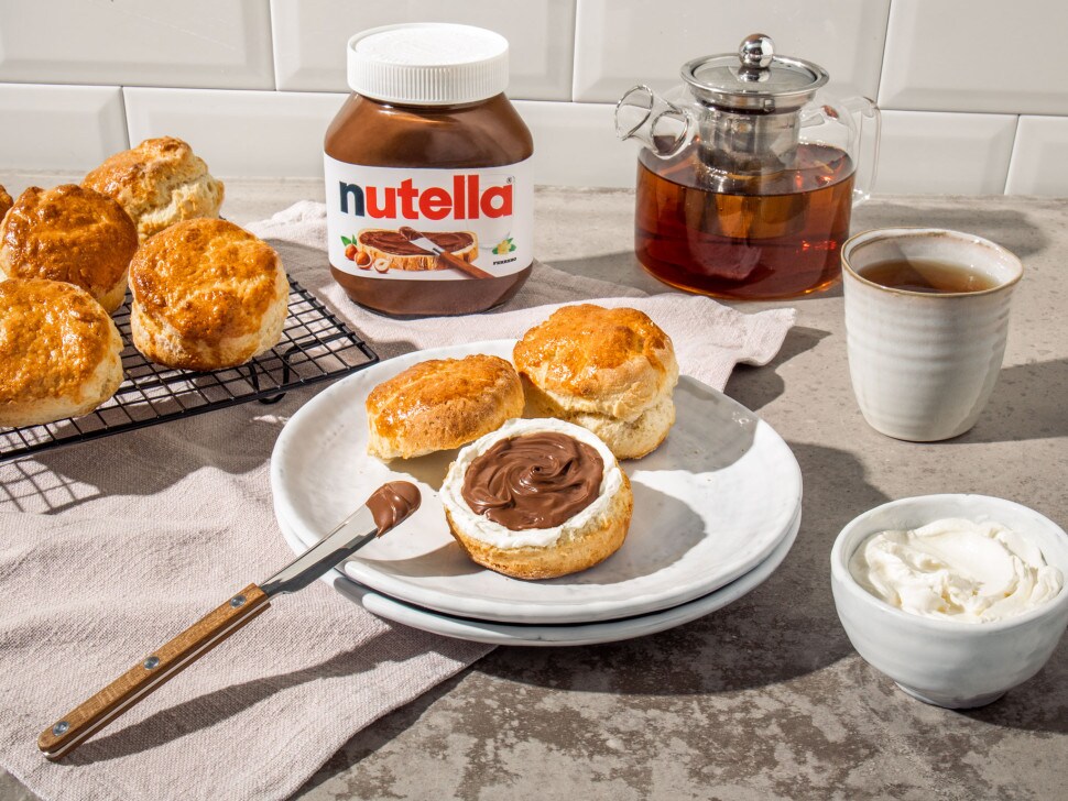 nutella® Rezepte - Scones mit Frischkaese und nutella®