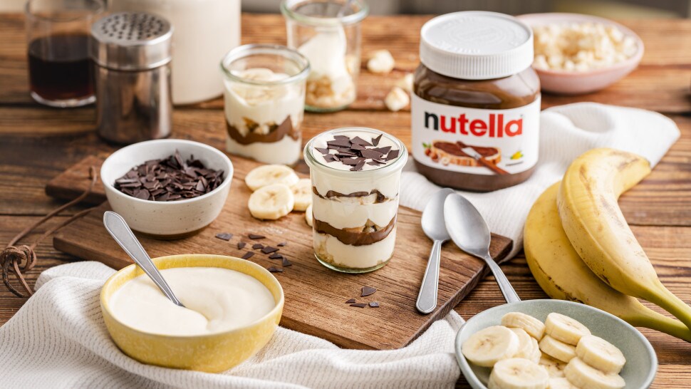 nutella® Rezepte - Bananen-Tiramisu mit nutella®