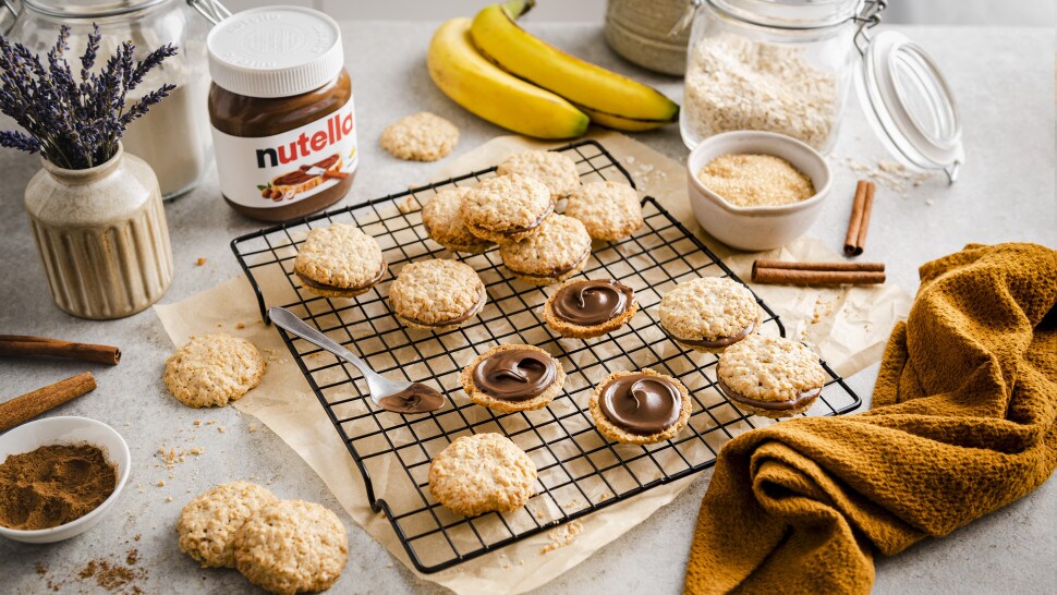 nutella® Rezepte - Banenen-Hafer-Cookies mit nutella®
