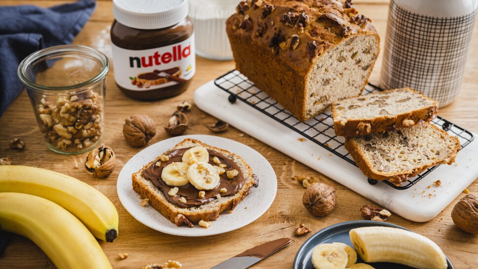 nutella® Rezepte - Bananenbrot mit nutella®
