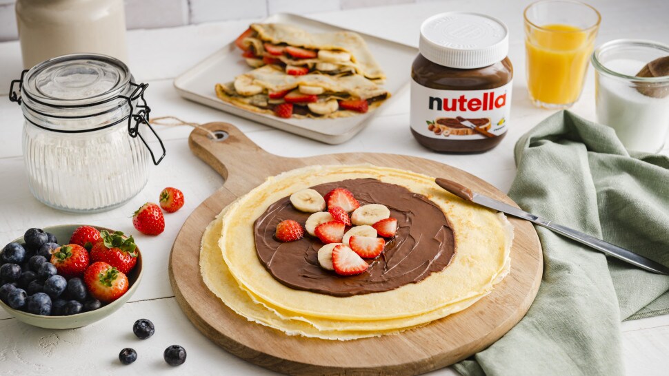 nutella® Rezepte - nutella®-Crepes mit Obst