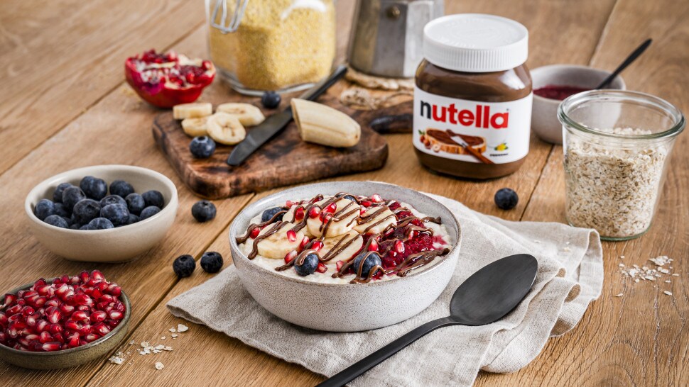nutella® Rezepte - Hafer-Hirse-Porridge mit nutella®