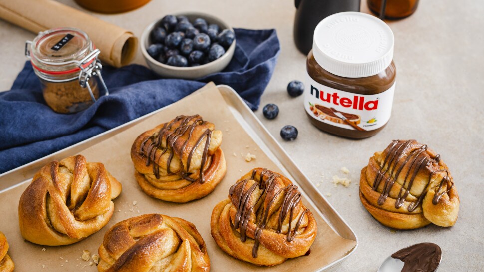 nutella® Rezepte - Kardamom Zimtschnecken mit nutella®