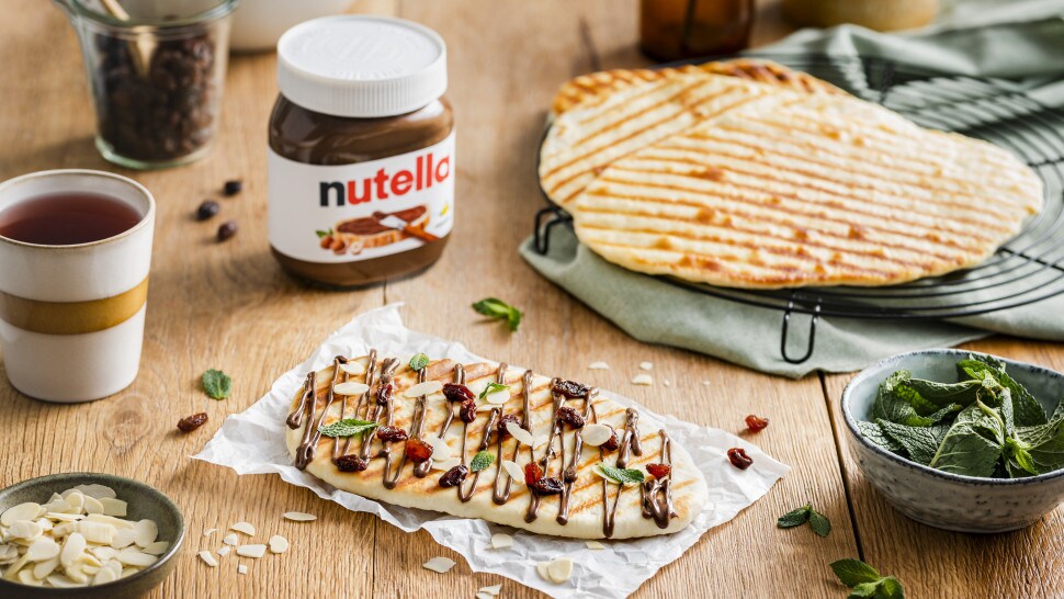 nutella® Rezepte - Süsses Naanbrot mit nutella®