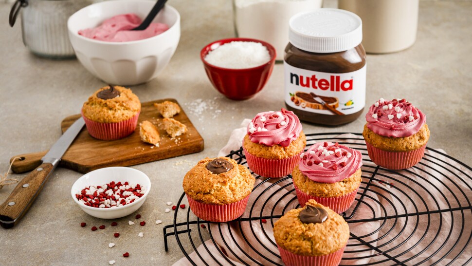 Valentinstags-Cupcakes mit nutella®
