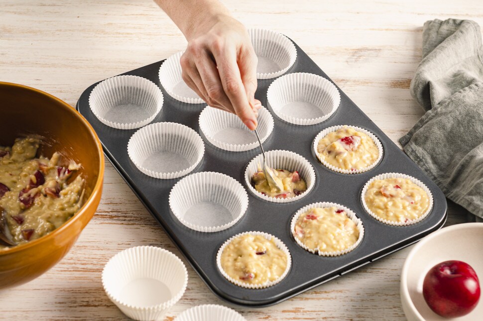 Pflaumen-Joghurt-Haferflocken-Muffins mit nutella® recipe | Nutella ...