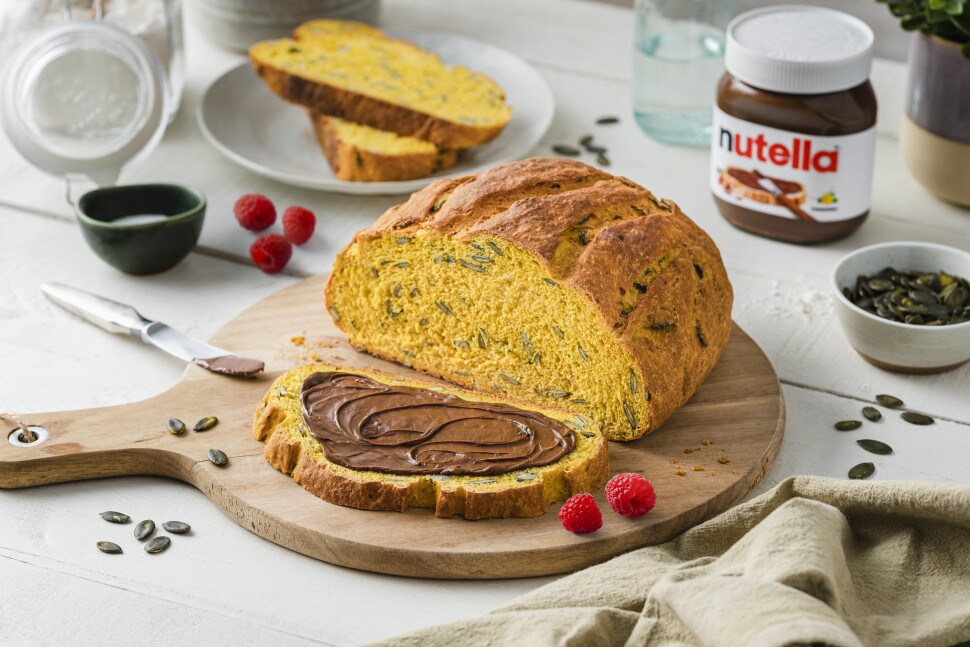 Kürbiskernbrot mit nutella® Kürbiskernbrot mit nutella®