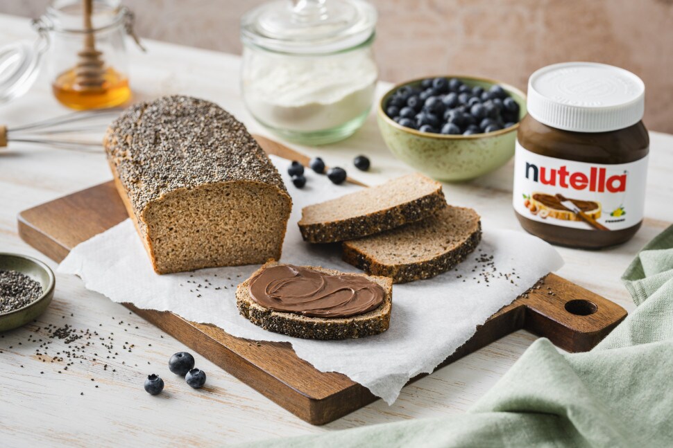 Chiasamenbrot mit nutella® Chiasamenbrot mit nutella®