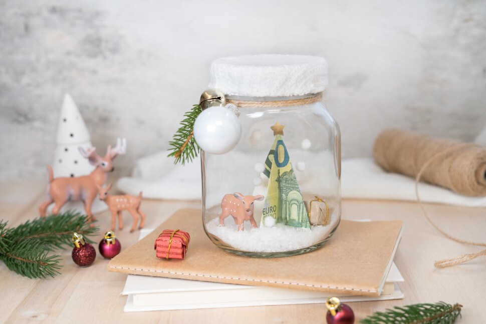 DIY - nutella - Weihnachtliches Geschenkglas 