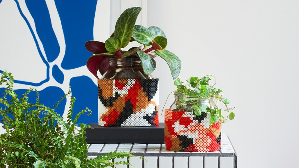 Bügelperlenvase