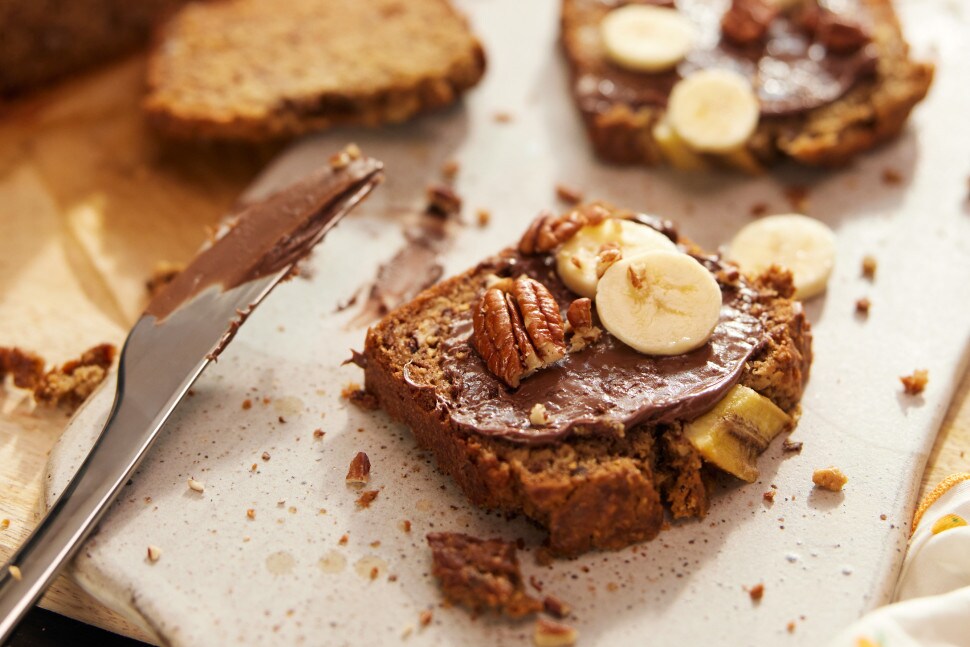 nutella® Rezepte - Pekanuss-Bananenbrot mit nutella®