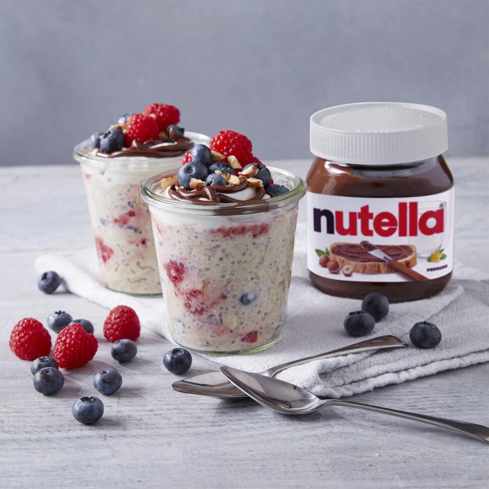 Overnight Oats mit frischen Beeren und nutella®