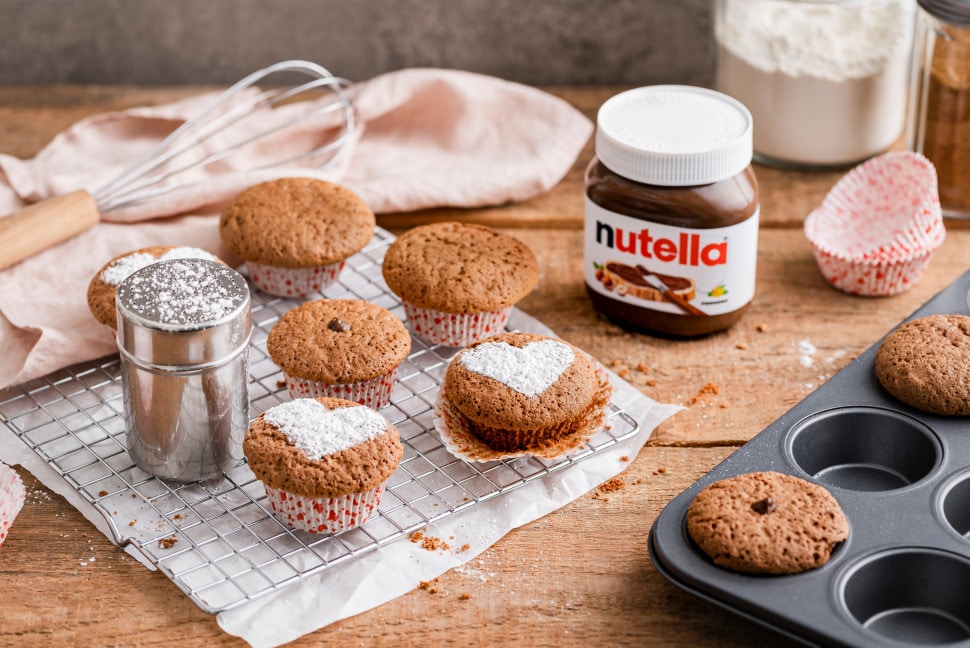 Valentinstags-Schokomuffins mit nutella®
