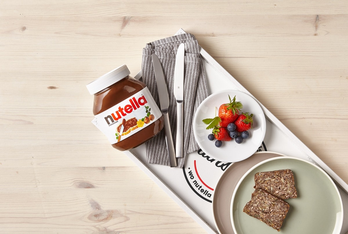 nutella® DIY Frühstückstablett basteln