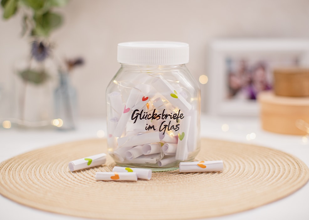 nutella®-Glas - Glücksbriefe sammeln
