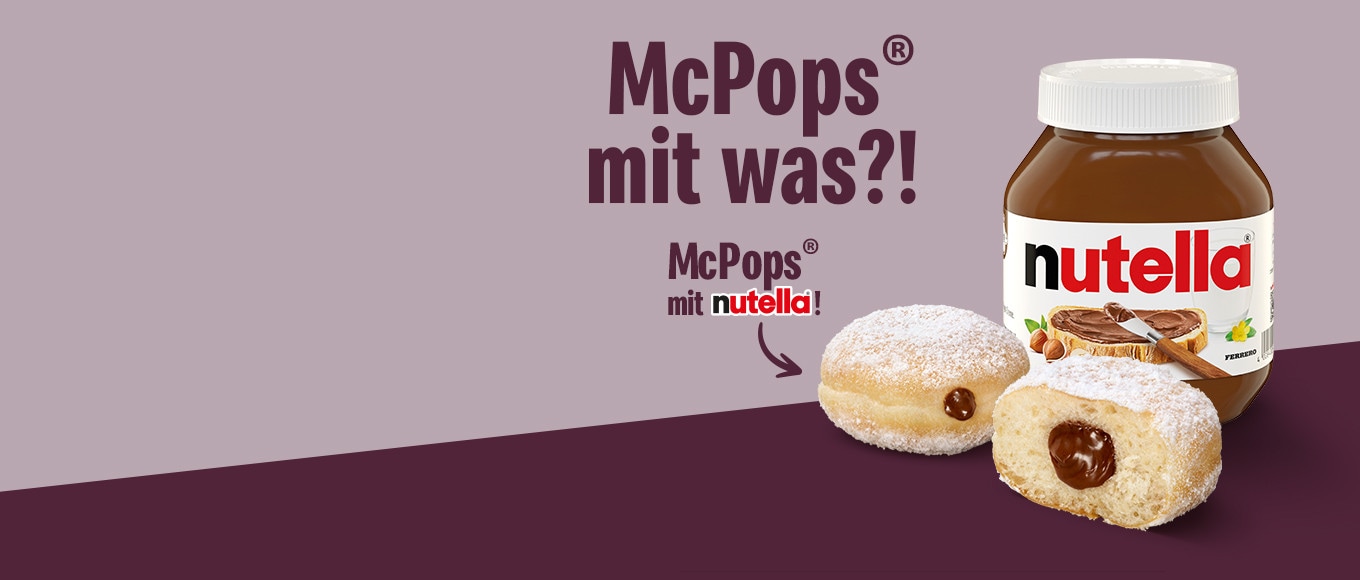 JETZT NEU! MCPOPS® MIT NUTELLA®