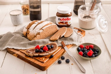 nutella® Rezepte - Roggenbrot mit nutella®