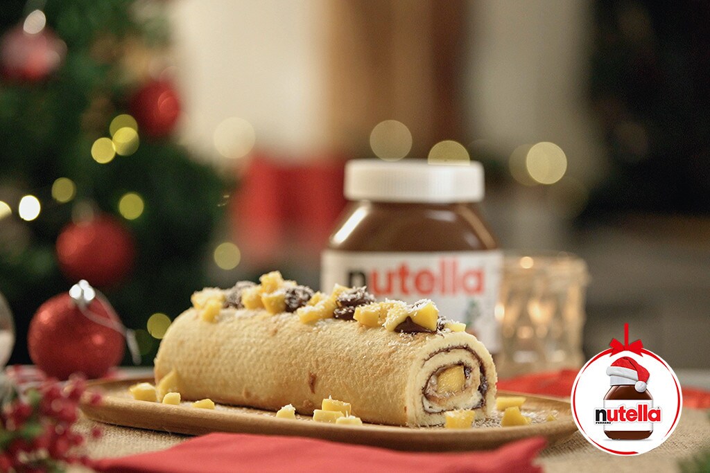 Tronco de Navidad de mango y lima con Nutella | Nutella