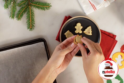 Lenguas de gato de Navidad con Nutella® elaboracion 4 | Nutella Lenguas de gato de Navidad con Nutella® elaboracion 4 | Nutella