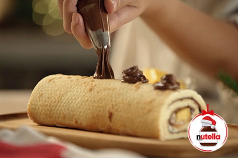 Tronco de Navidad de mango y lima con Nutella elaboracion 7 | Nutella