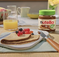Assiette de crêpes au Nutella
