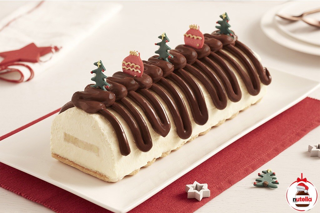 Bûche de Noël Chocolat Vanille 