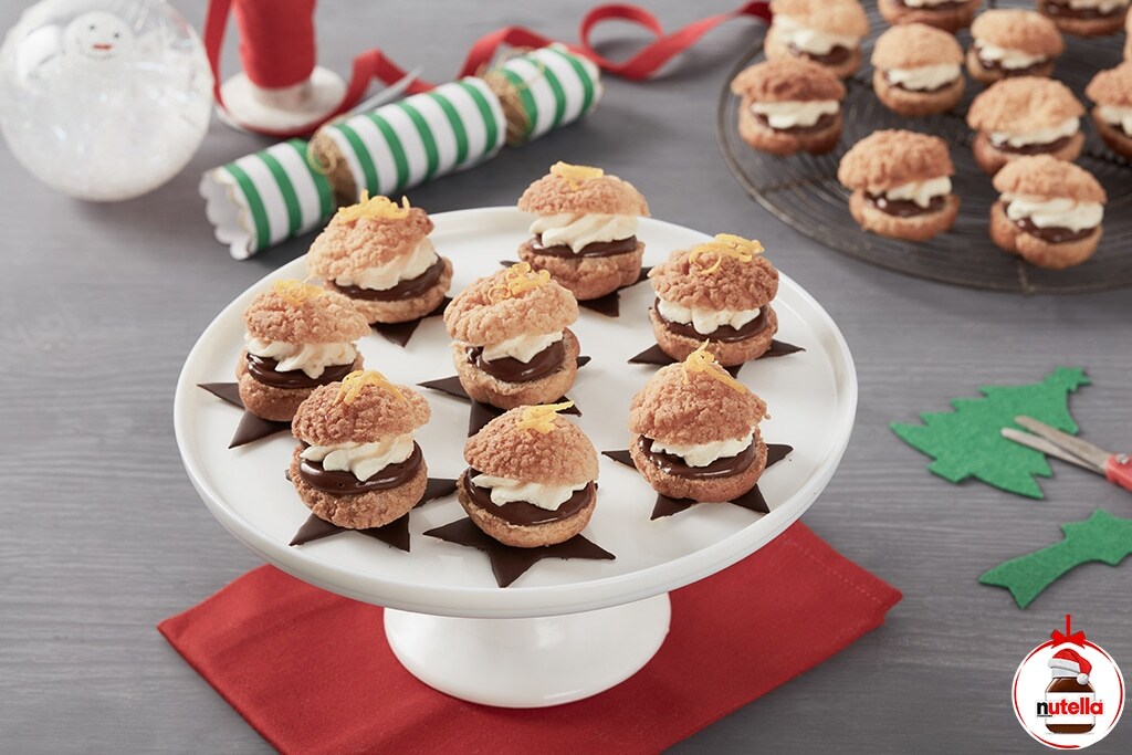 Choux à la crème fouettée à l'orange et Nutella®