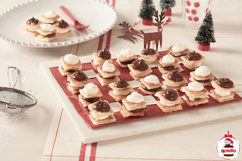 Millefeuille de Noël avec chantilly et Nutella®