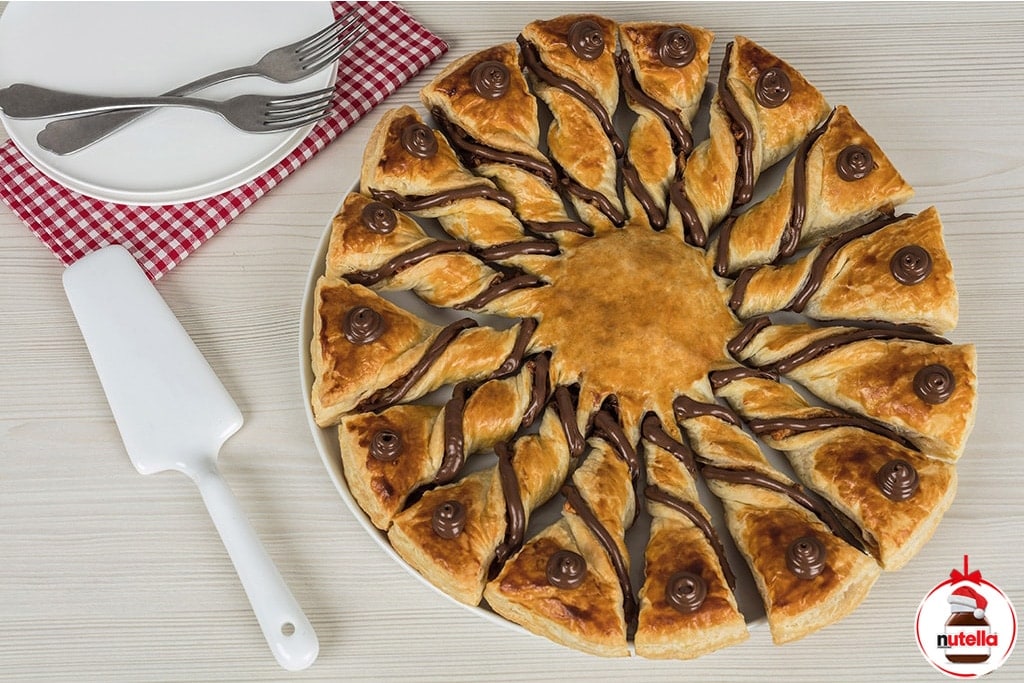 Tarte soleil de Noël au Nutella®