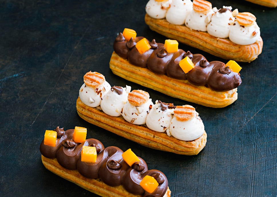 eclair vanille praline nutella