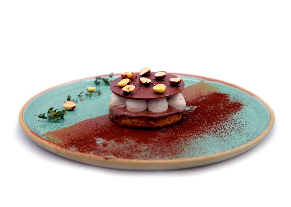 Dessert "Le Maquis au Nutella®", création culinaire unique.