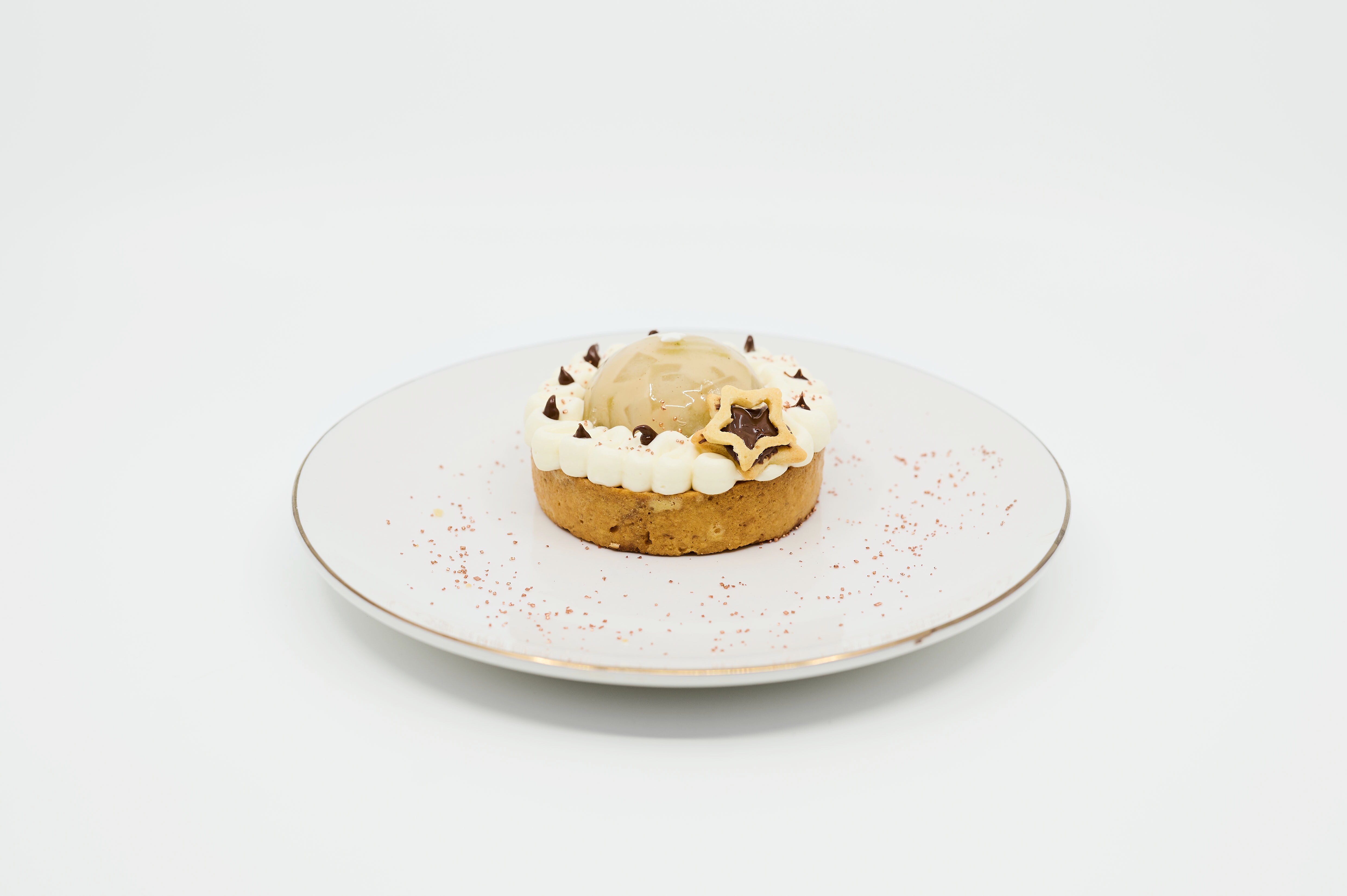 Tartelettes poire-cannelle garnies d'un cœur fondant de Nutella, délicates.