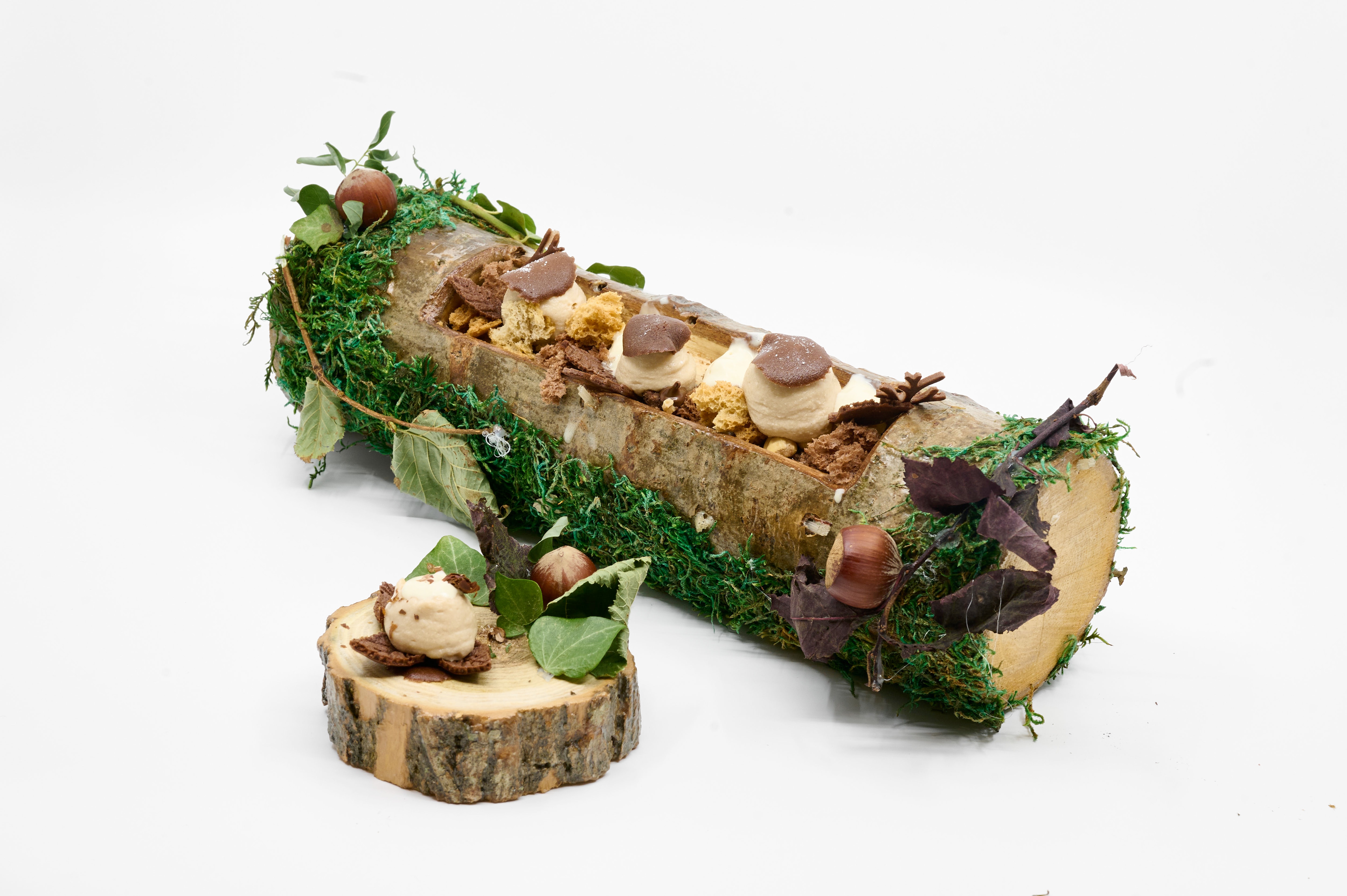 Création pâtissière de Léna avec biscuit croustillant et Nutella onctueux.