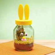 Décoration lapin de pâques pot | Nutella
