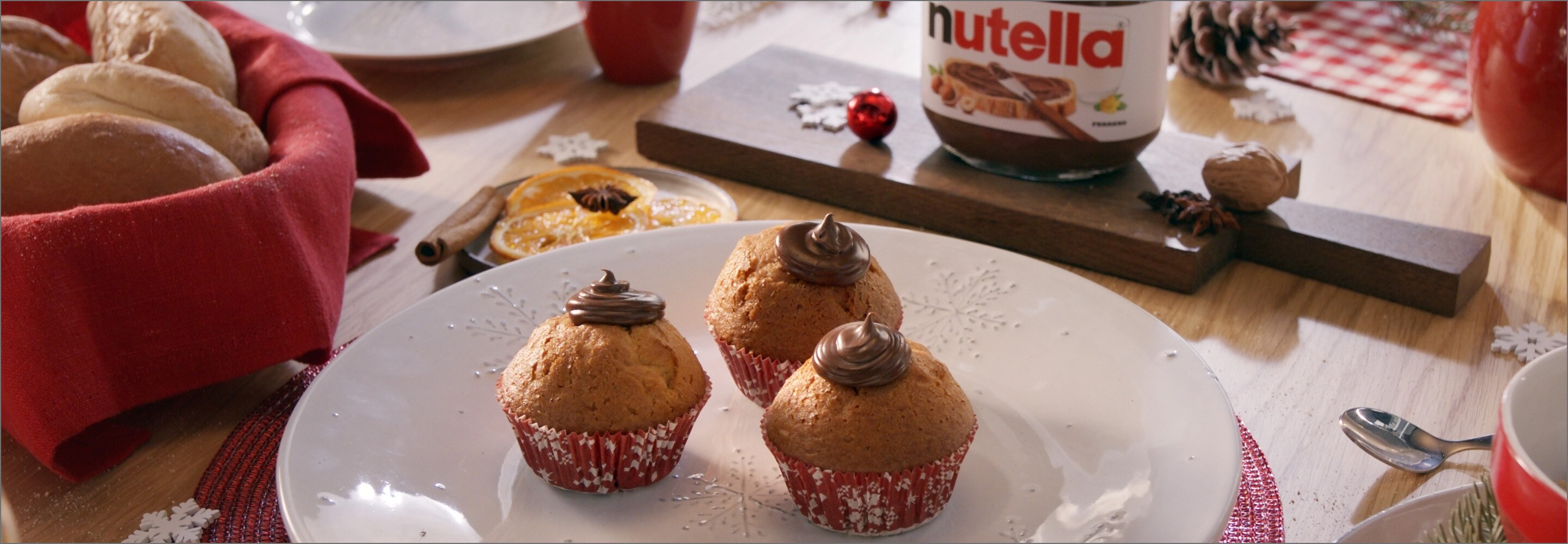 Recettes de Noël : idées de muffins, biscuits et bûches | Nutella®.