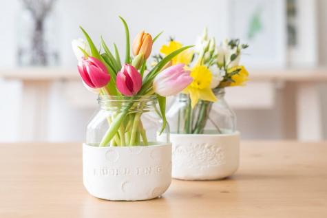 Décoration du pot en vase argile fleurs etape 5 | Nutella